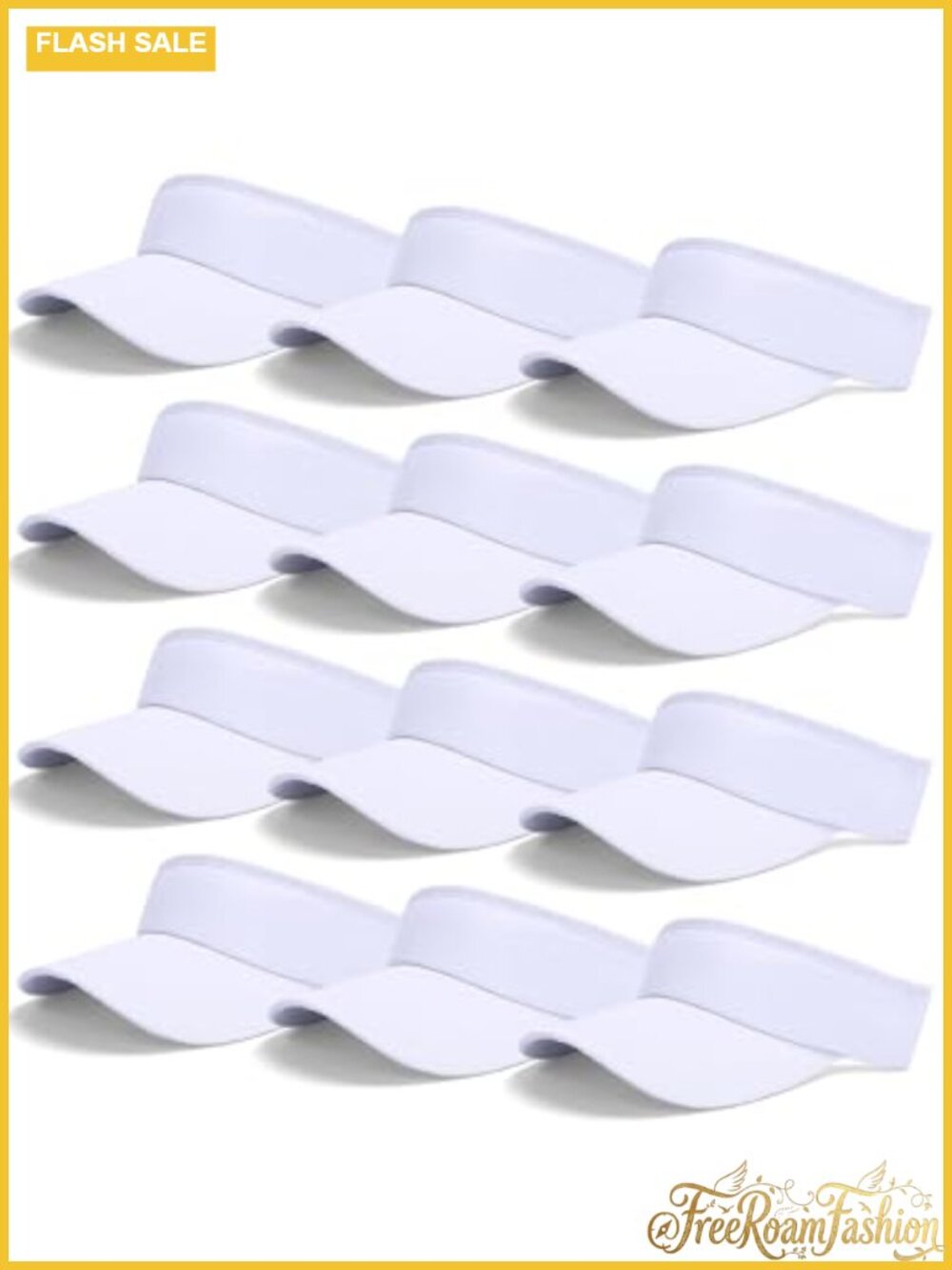12 Pack Sun Visor Hats Adjustable Cap Sun Protection Women Men